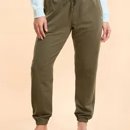 Enamor Relaxed Fit Pure Cotton Joggers Lounge Pants-image-75