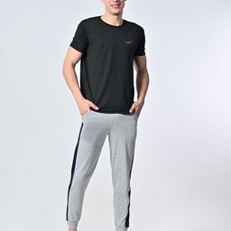 BAESD Men Pure Cotton Mid-Rise Joggers-image-76