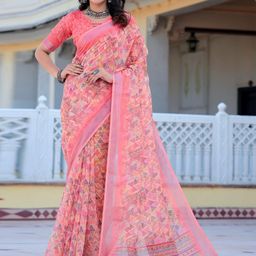 Anouk Rustic Printed Zari Sungudi Saree-57