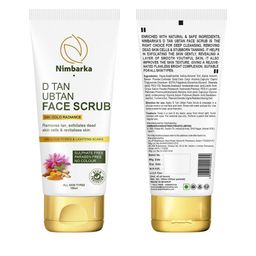 Nimbarka Set Of 3 D-Tan Ubtan Face Wash, Face Scrub, Face Pack - 100 ml Each image 5