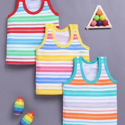 Redden Infant Boys Pack Of 3 Printed Cotton Round Neck Basic Vest R2-W120-BOYS-VEST-image-24
