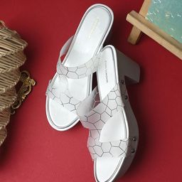 CLOG LONDON Textured Block Sandals-35