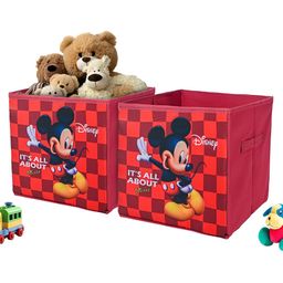 YK Maroon & Black 2 Pieces Mickey Printed Cloth Organisers-image-44