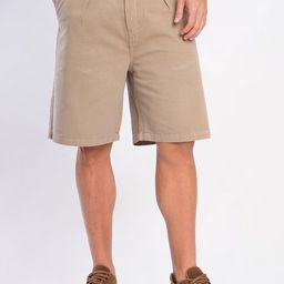 Bene Kleed Men Baggy Fit Pleated Cotton Chino Shorts-image-83