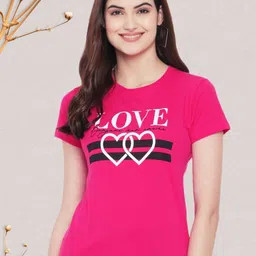 Dreambe Typography Printed Round Neck Short Sleeves Cotton T-shirt-picture-25