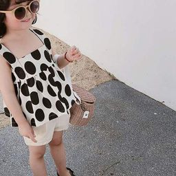 LULU & SKY Polka Dot Print Cotton Top-picture-13