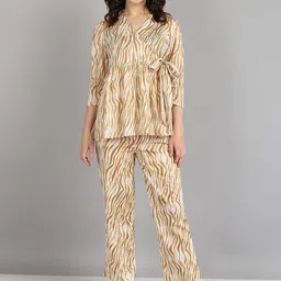 Shiv ali apparels Printed Pure Cotton Tunic With Trouser Co-Ords-picture-28
