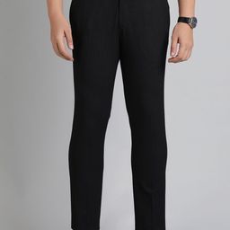 JADE BLUE Men Slim Fit Trousers-image-88