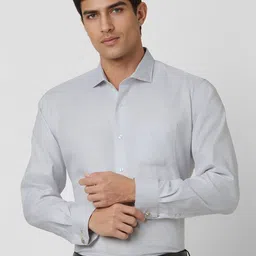Van Heusen Men Spread Collar Geometric Printed Cotton Formal Shirt-image-56
