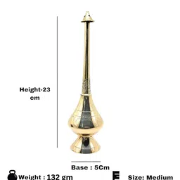 Nyra Kitchenware Brass Sprinkler Bottle For Ganga Jal Rose Water & Perfume image 4