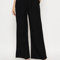 Madame Women Loose Fit Mid-Rise Parallel Trousers-image-42