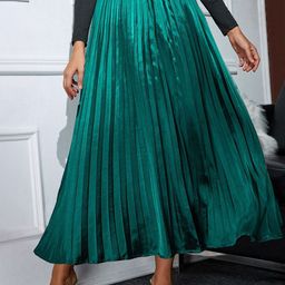 StyleCast Women Pleated Flared Midi Skirt-image-52