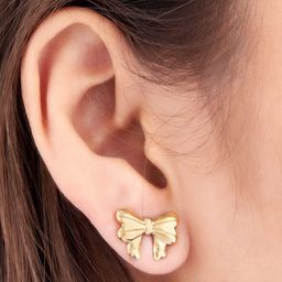 ANJNI CREATION Gold-Plated Quirky Shaped Studs image 3