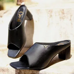 Monrow Women PU Block Sandals-image-8