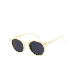 AUGEN Unisex Black Lens & Yellow Round Sunglasses with-7