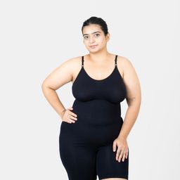 Shapercult Women Premium Snatched Mid Thigh Bodysuit-image-22