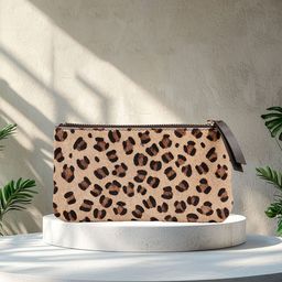 Hidelle Leopard Printed Leather Purse Clutch-34