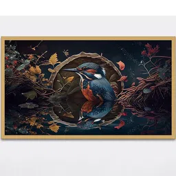 DEKORSTATION Multicoloured 1 Piece Canvas Birds and Animals Wall Paintings-image-66