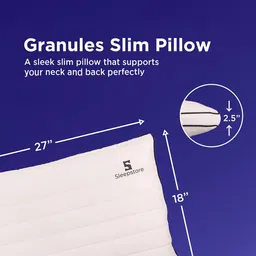 sleepstore Granules Slim Pillow - 27x18" Pack of 4 image 4