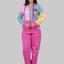 She N She Candy Pop Bear Printed Hooded Sweatshirt With Trousers Co-Ords-image-78