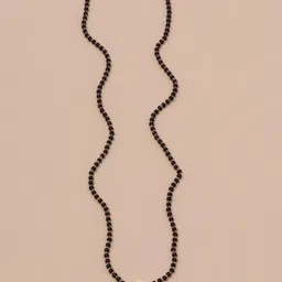 CAPILITE Jewellers Gold-Plated American Diamond Studded And Beaded Mangalsutra-13