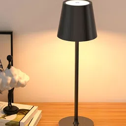 DWIZA ENTERPRISE Black Aluminium Frusturical Shaped Table Lamp-30
