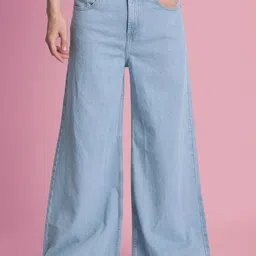 Bene Kleed Men Wide Leg High-Rise Jeans-image-12