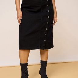 FREAKINS A-Line Denim Midi Skirts-picture-21