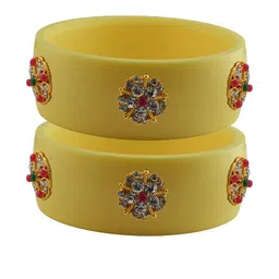 Vidhya Kangan Multi-Coloured Brass Bangles-image-96