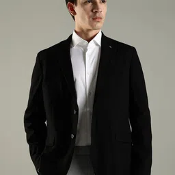 Tommy Hilfiger Self-Design Single Breasted Blazer-picture-0