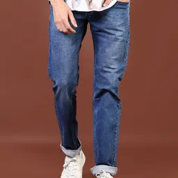 V-Mart Men Slim Fit Low Distress Heavy Fade Jeans-picture-0
