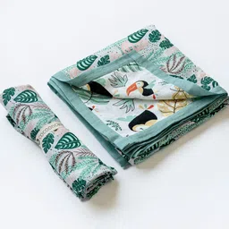 cocoon care Bamboo Beige 2 Pieces AC Room 150 GSM Cotton Single Bed Blanket-picture-34