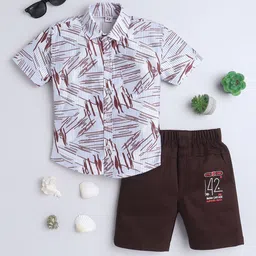 BAESD Boys Printed Short Sleeves Shirt With Shorts-image-30
