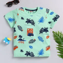 MIMINO Boys Floral Printed V-Neck T-shirt-image-16