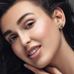 VALANOVA Women 18 Kt Sterling Silver Plated with Rose Gold Lab Grown Earrings Diamond-image-67