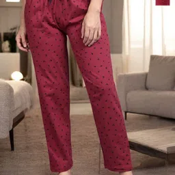 Kryptic Pack Of 2 Printed Pure Cotton Straight-Leg Lounge Pants-image-9