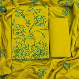 GC 80 BY GAURI COLLECTION Embroidered Dupion Silk Unstitched Dress Material-image-20