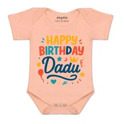 arvesa Happy Birthday Dadu Printed Romper-picture-46