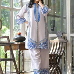 AUTUMN LANE Vastramaya Cloud Printed Pure Cotton Co-Ords-13