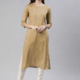 Fourleaf Women Striped Daily Straight Kurta-picture-12