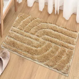 LUXEHOME INTERNATIONAL Golden Textured 1800 GSM Bath Rug-image-85