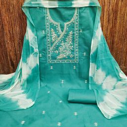 MANVAA Floral Embroidered Thread Work Unstitched Dress Material-picture-17