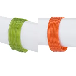 1ST TIME Set Of 24 Green Alloy Bangles-picture-7