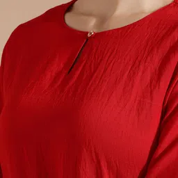 Jaipur Kurti Sequin Embroidered Silk Blend Kurta Set with Net Dupatta image 2