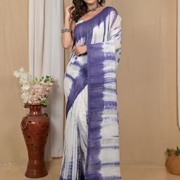 DipDiya Tie and Dye Pure Cotton Taant Saree-image-29