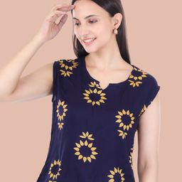 Moda Rapido Floral Print Crepe Top-image-93