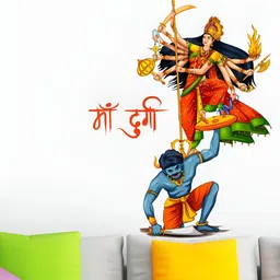 Decor Villa Multicolor Durga Maa Wall Sticker-picture-49