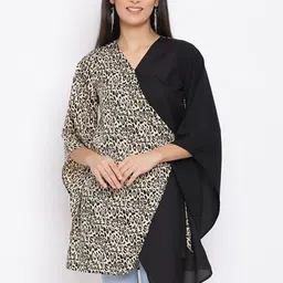 OTIRA Women Animal Print Flared Sleeve Wrap Dress-picture-49