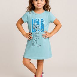 BONKIDS Graphic Printed T-shirt Dress-image-81