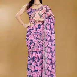 Rani Saahiba Floral Embroidered Saree-picture-20
